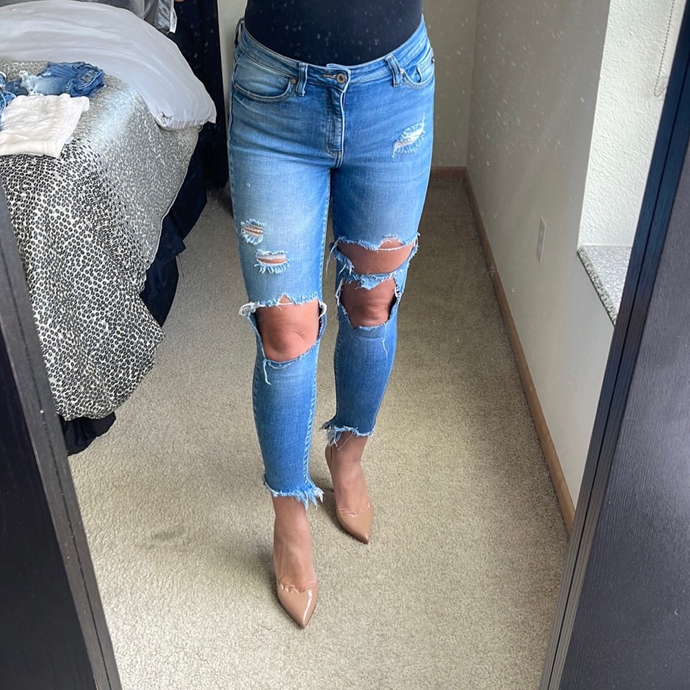 KanCan high waisted ankle skinny